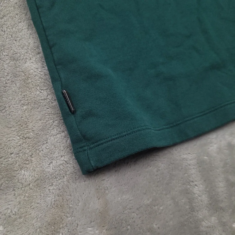 Polo Golf Ralph Lauren‎ Green Brown Trim Quarter Zip Knit Shirt size XXL